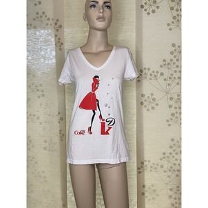 Diet Coke Young Designer Challenge V Neck Shirt Women's Size Large Target Excl.